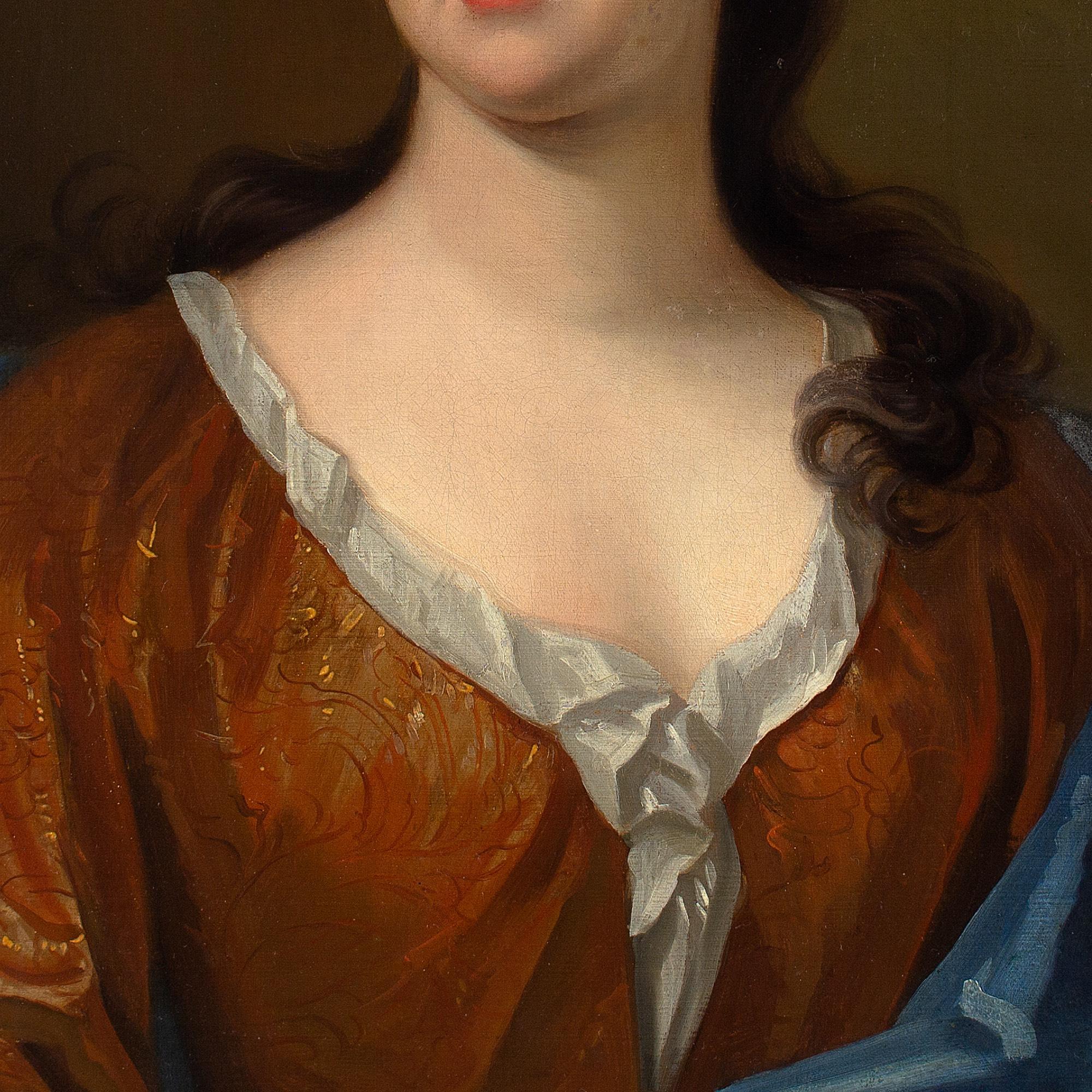 Early 18th-Century English School, Portrait Of A Lady In A Russet Dress 2
