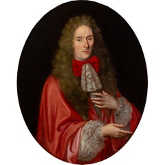 Early 18th-Century Flemish School, Portrait Of A Gentleman In A Red Robe