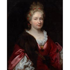 Early 18th-Century French School, Portrait Of A Lady In Red