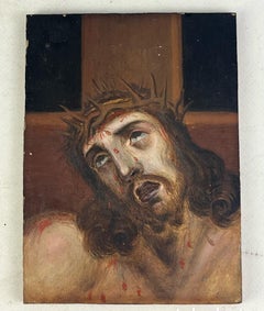 Early 18th Century Old Master Christ Agonizing on the Cross