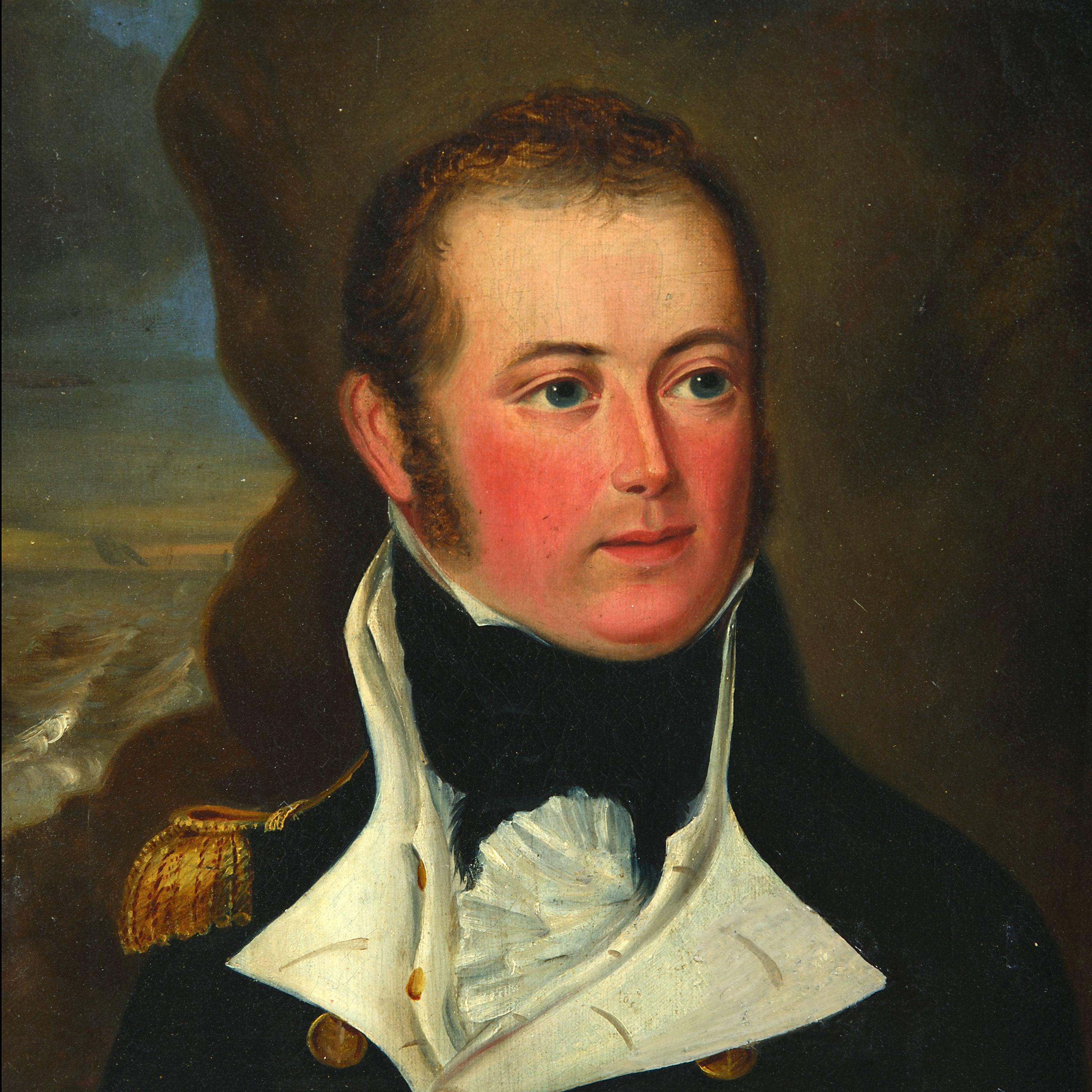 Early 18th Century Portrait of Lt. Edward Elers R.N. (1782-1815) -Oil on Canvas (Alte Meister), Painting, von Unknown