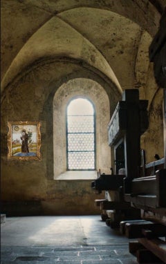 Early 18th Century Religious Italian Painting on Glass