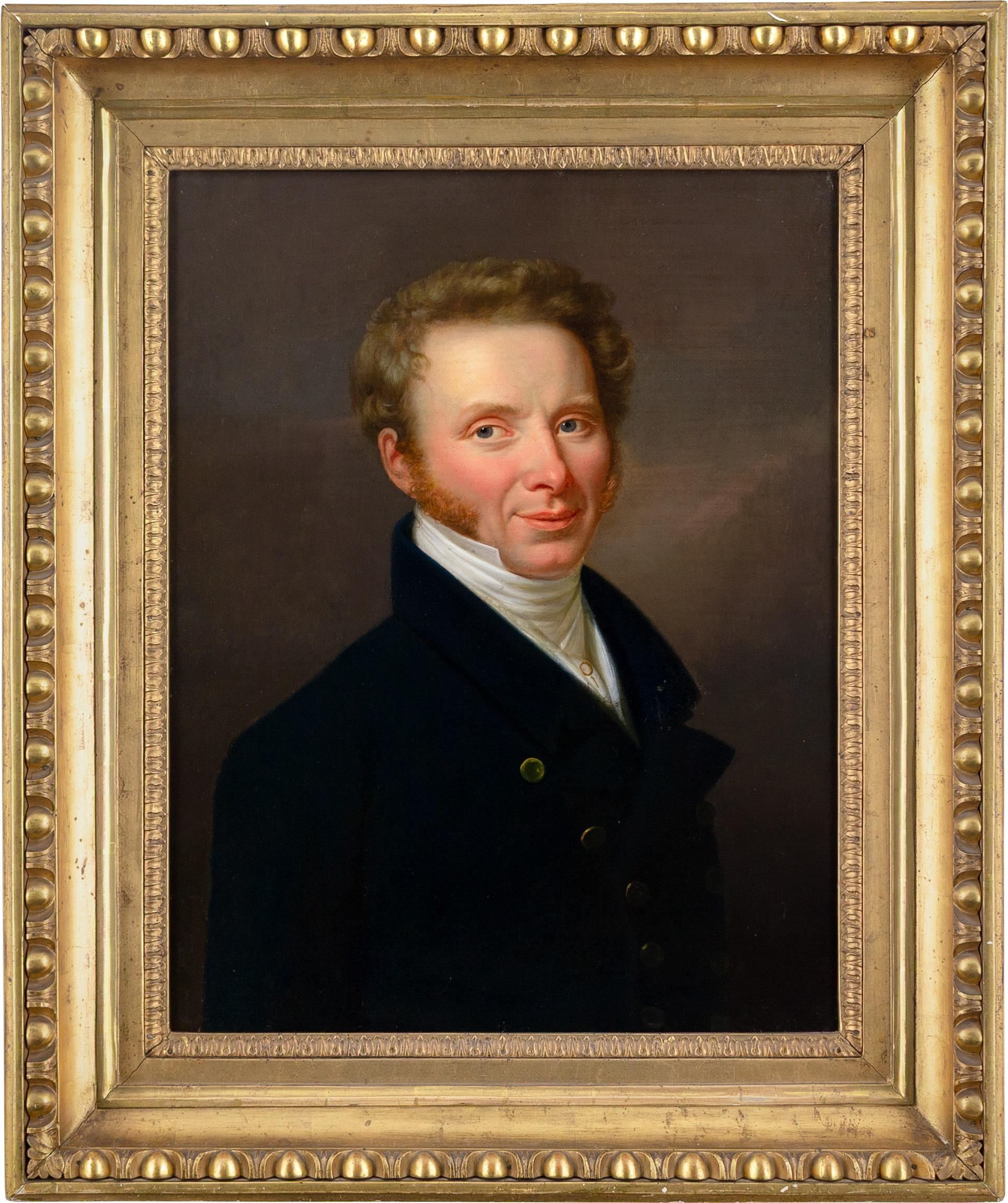 Unknown Portrait Painting - Early 19th-Century Austrian School, Portrait Of A Gentleman