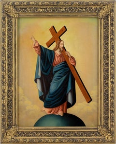 Antique Early 19th-Century Central European School, Christ The Saviour
