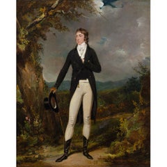 Early 19th-Century English School, Portrait Of A Gentleman In A Landscape