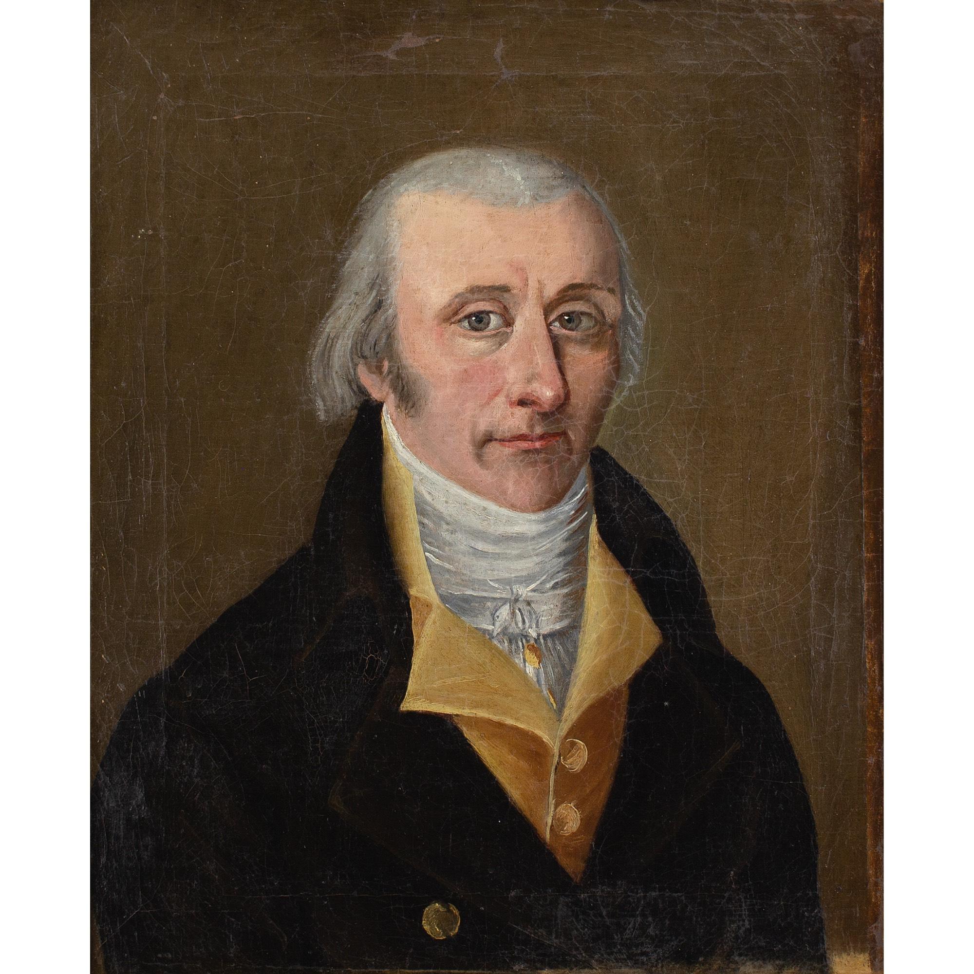 Early 19th-Century French School, Portrait Of Barthelemy Simon Louis de Medaille - Painting by Unknown