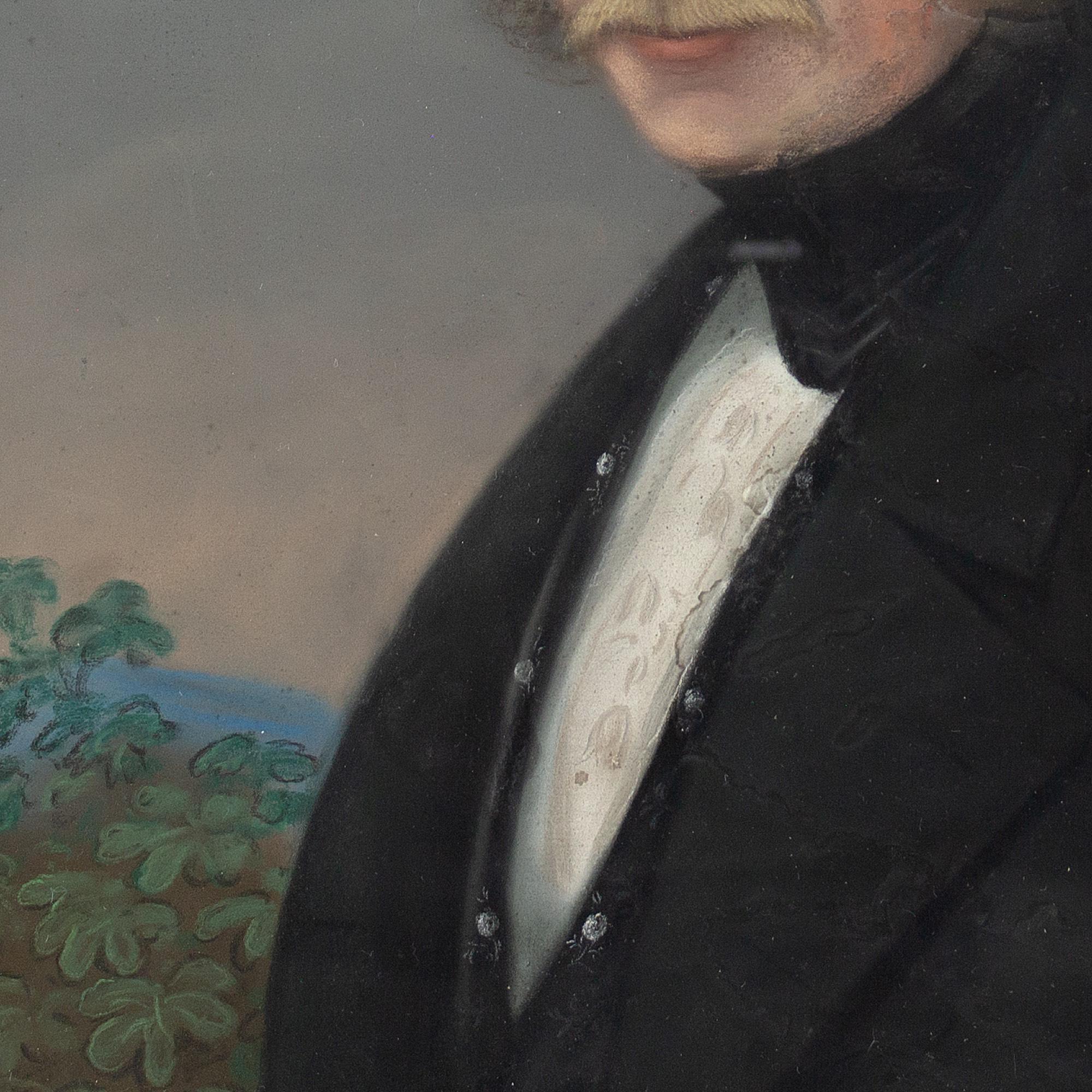 Early 19th-Century German School, Portrait Of A Gentleman, Pastel 2