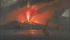 Early 19th Century Gouache - The Eruption of Mount Vesuvius II