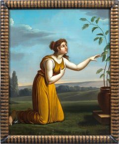 Early 19th century Italian figure painting - Allegory - Oil on canvas Rome