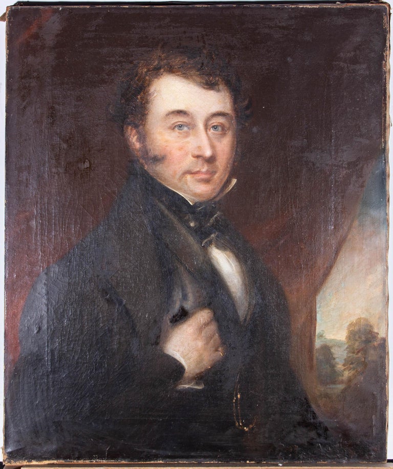 Unknown - Early 19th Century Oil - Georgian Gentleman For Sale at 1stDibs