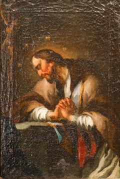 Early 19th Century Oil - Joseph in Prayer
