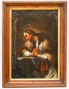 Early 19th Century Oil - Joseph in Prayer