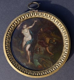 Early 19th Century Oil Painting of Perseus and Andromeda