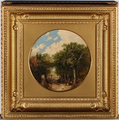Early 19th Century Oil - Path To The Water Meadows