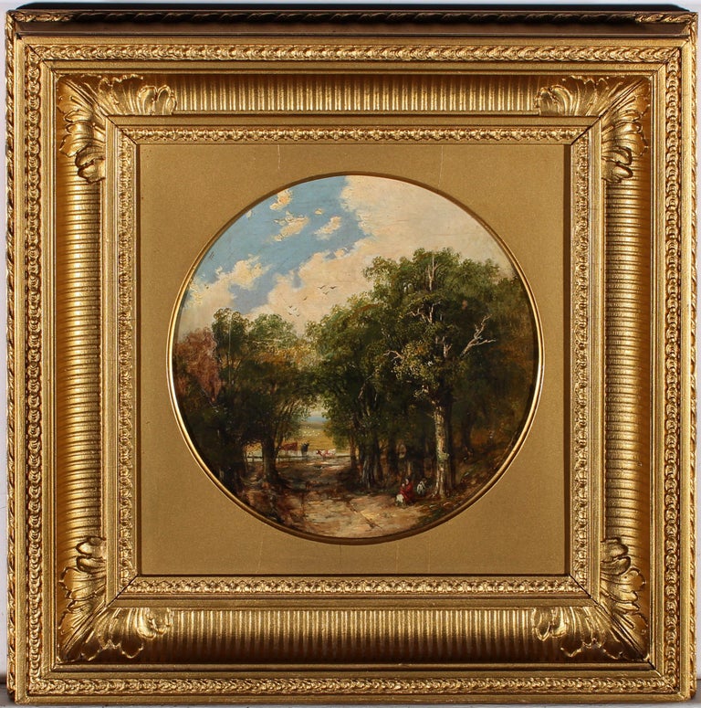 Unknown - Early 19th Century Oil - Path To The Water Meadows at 1stDibs