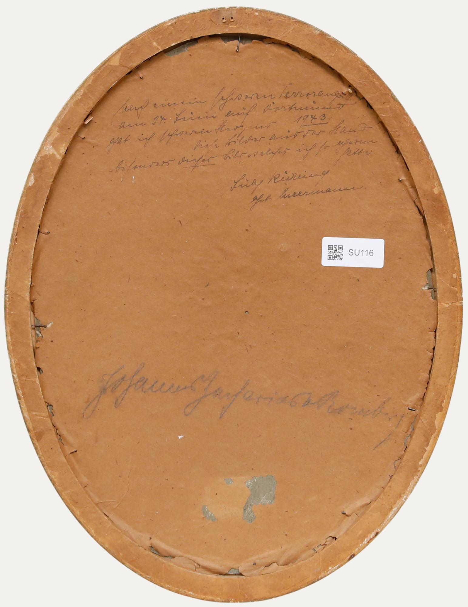 Huile du début du 19e siècle - Portrait d'un gentleman - Noir Portrait Painting par Unknown