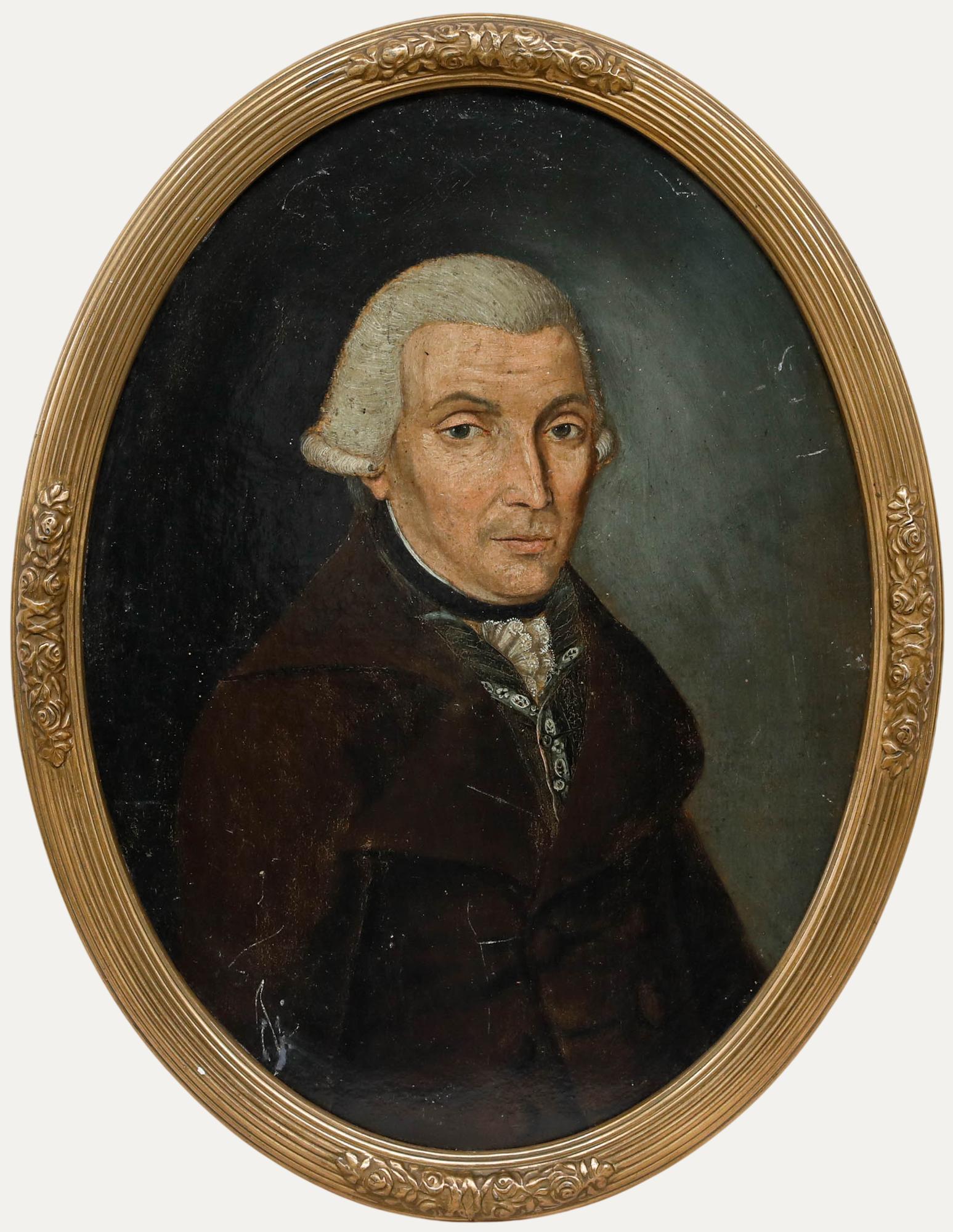 Huile du début du 19e siècle - Portrait d'un gentleman