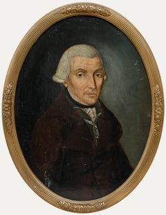 Huile du début du 19e siècle - Portrait d'un gentleman