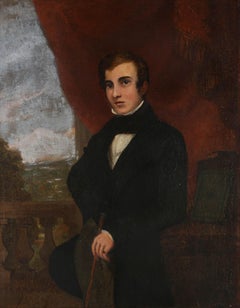 Early 19th Century Oil - Portrait of a Young Gentelman