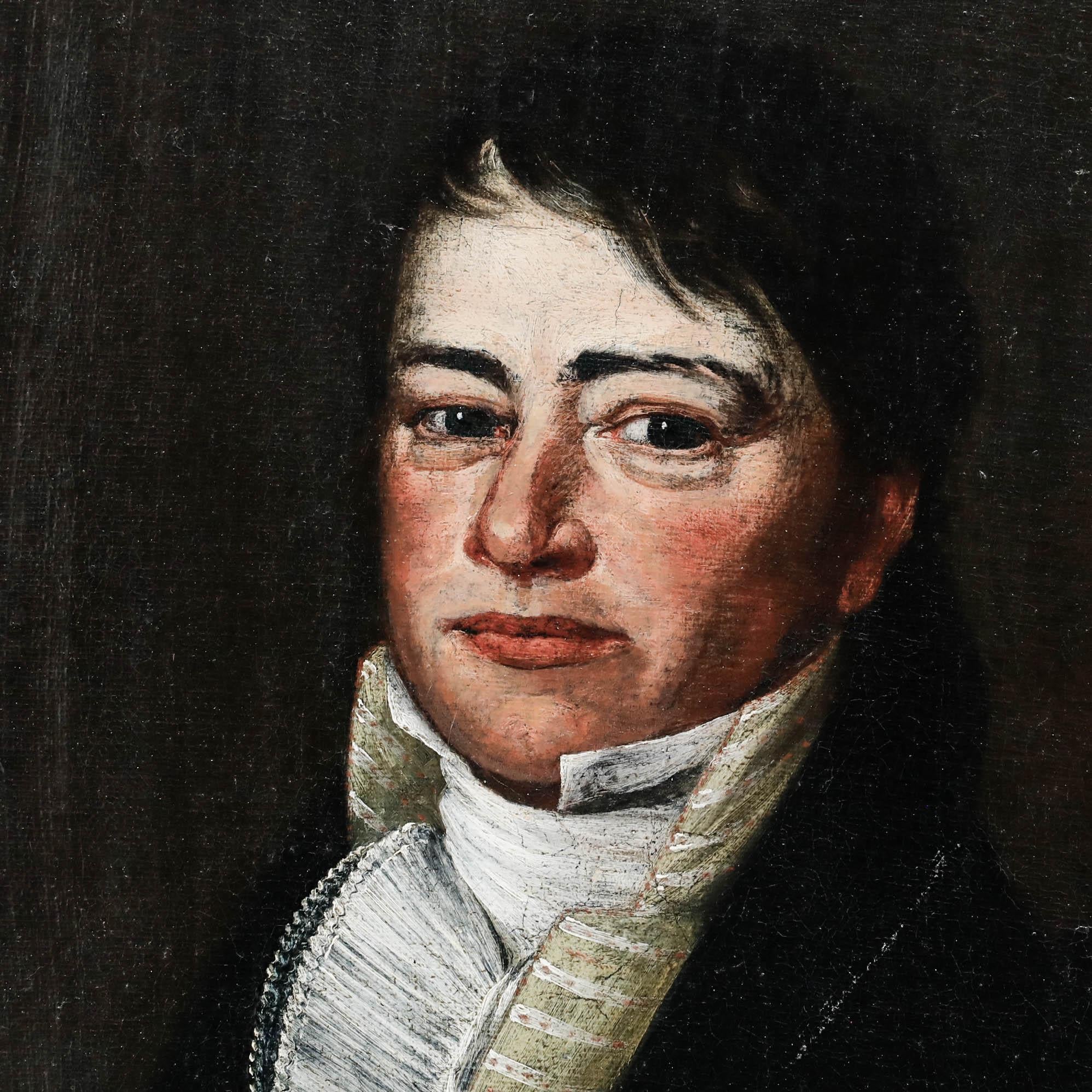Early 19th Century Oil - The Handsome Young Gentleman For Sale 1