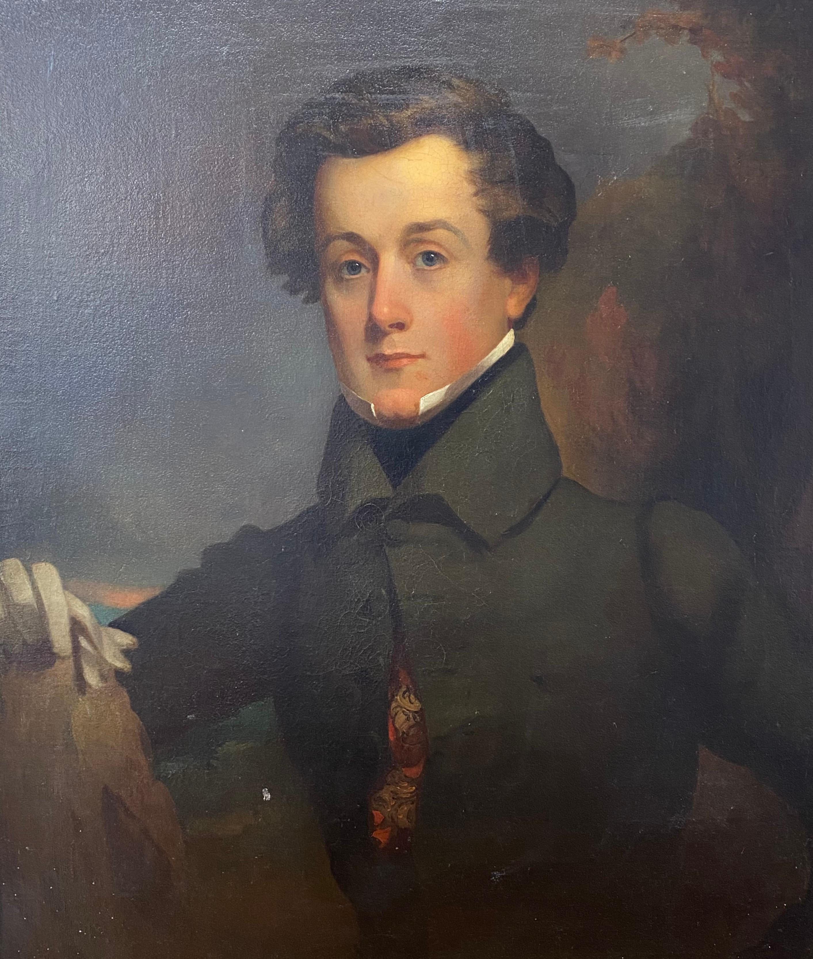 Early 19th Century Portrait of a Gentleman 1800-1820 - Painting by Unknown