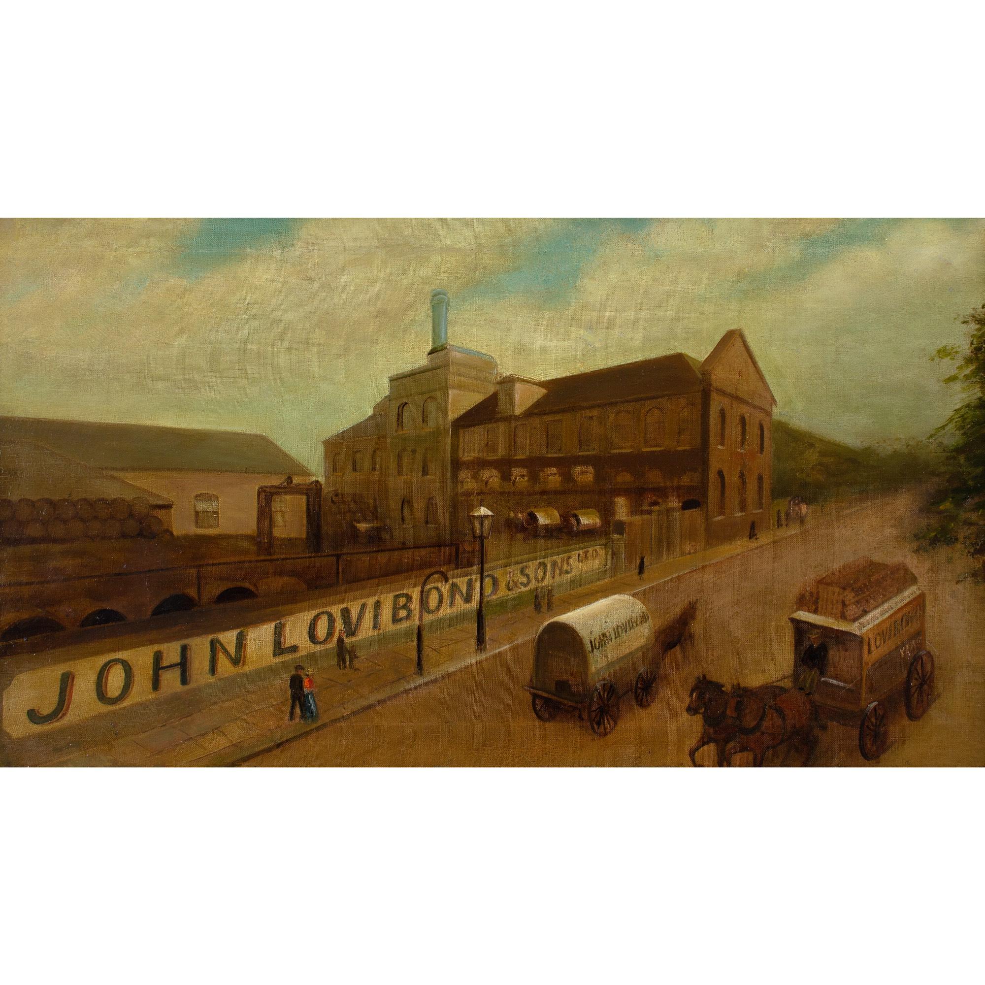 English School de principios del siglo XX, John Lovibond & Sons, Cervecería Cannon, Fulham - Painting de Unknown