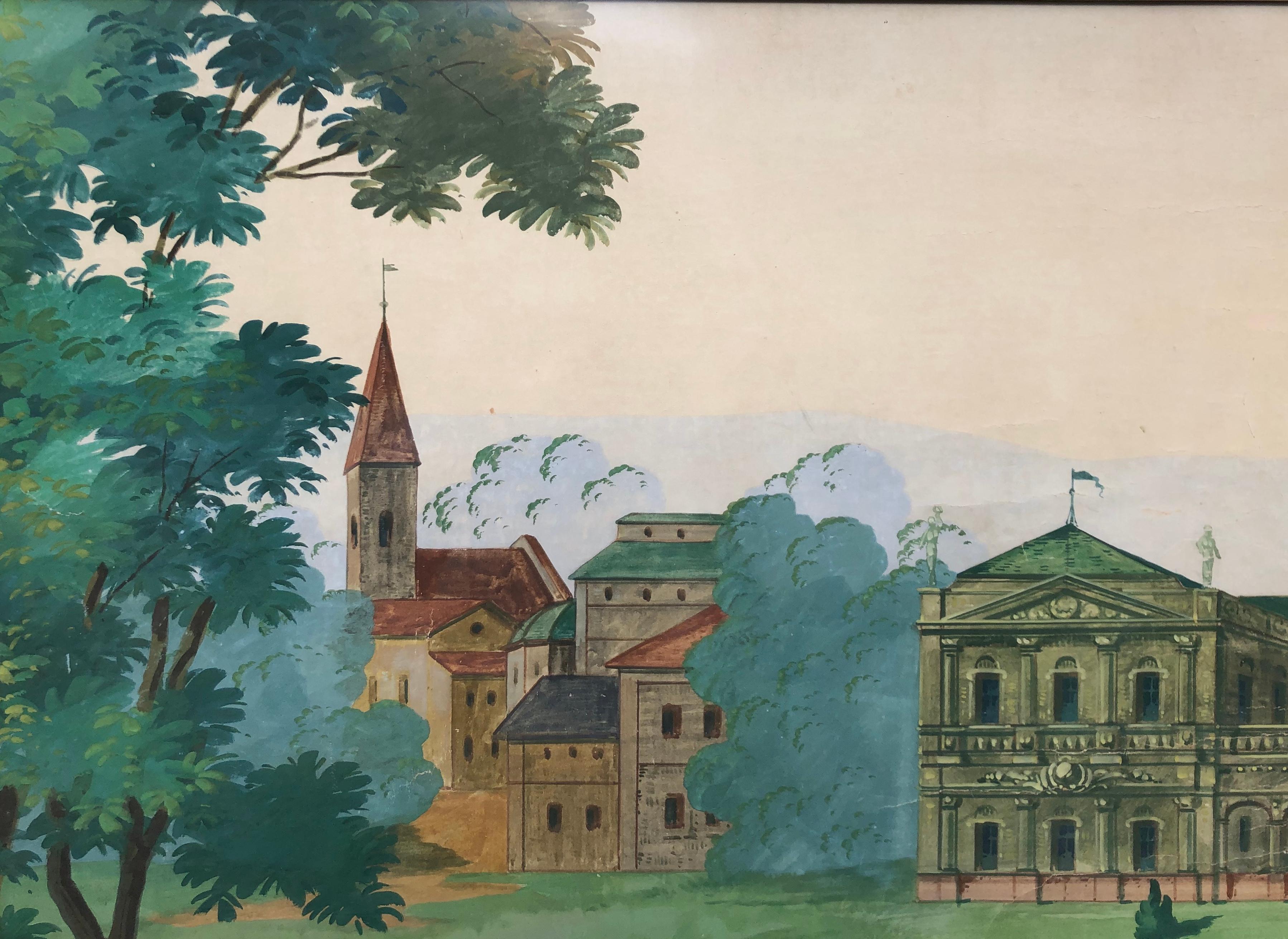 View Of The City - Painting by Unknown