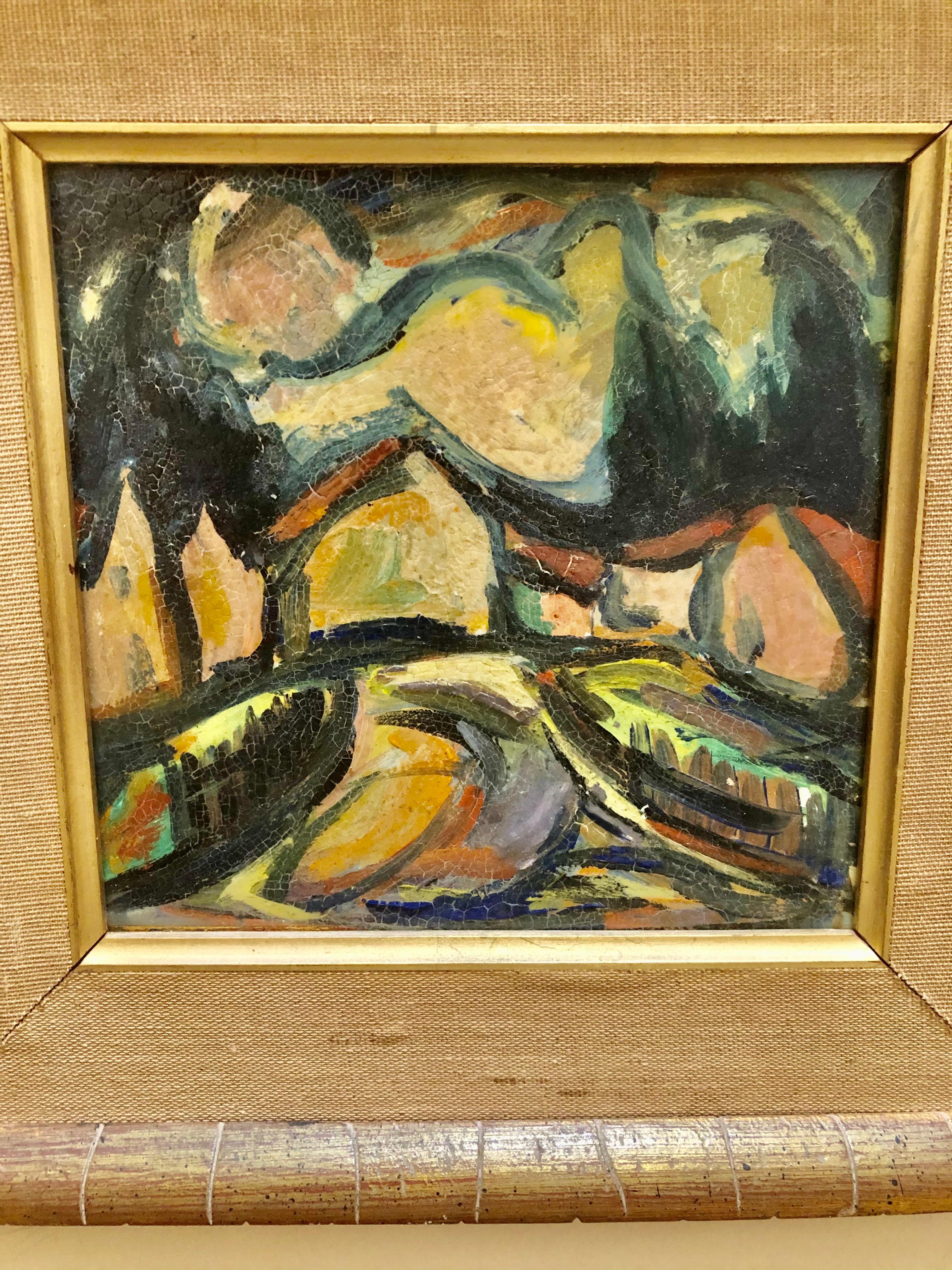 Unknown Landscape Painting - Early 20th Century German Expressionist