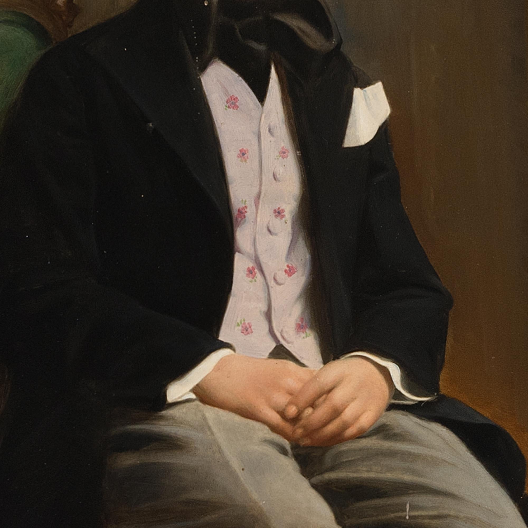 Early 20th-Century German School Portrait Of A Boy, Oil Painting 2