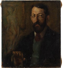 Early 20th-Century German School, Portrait Of Anton Müller-Wischin, Oil Painting