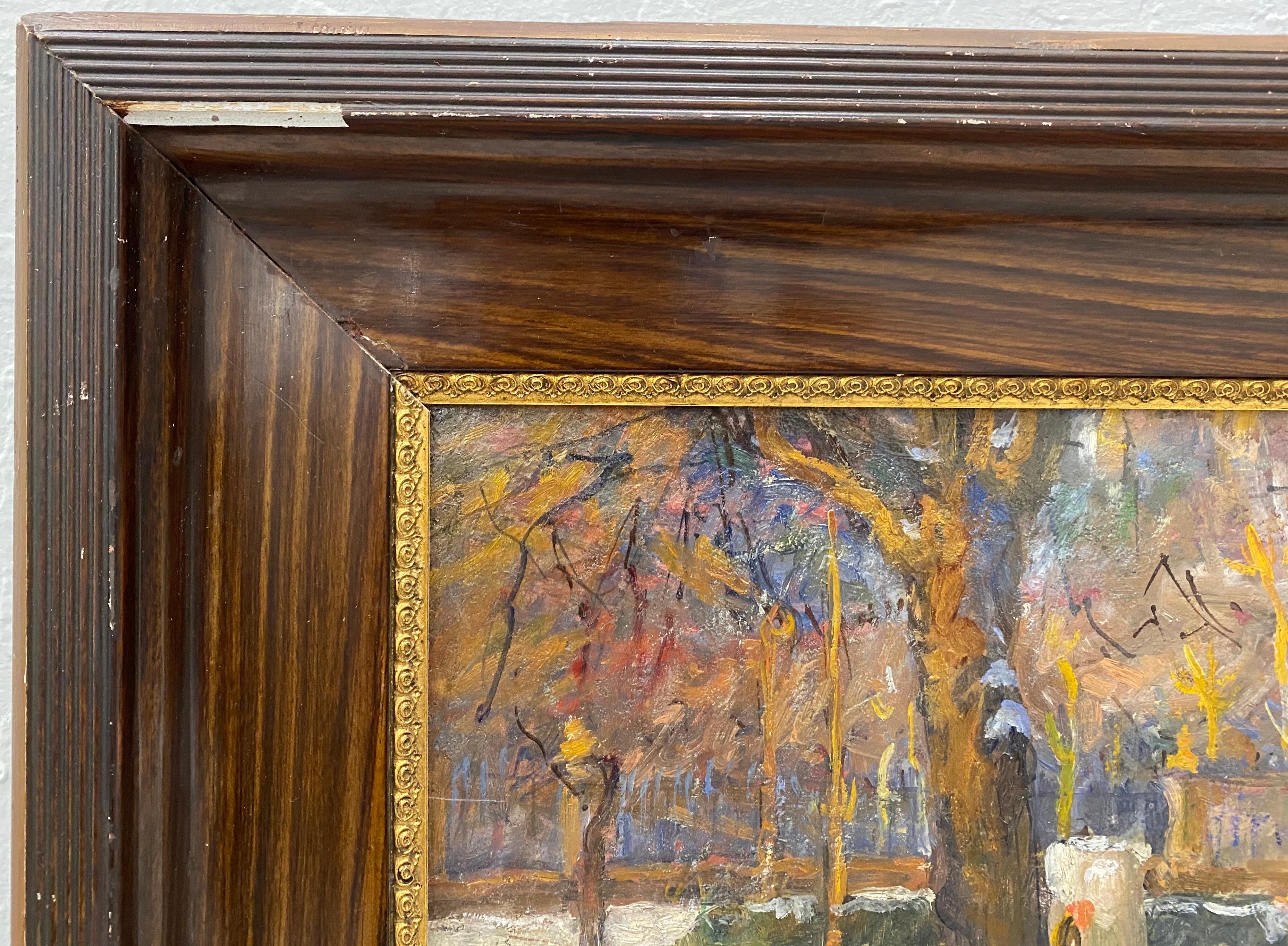 Early 20th Century Impressionist Oil Painting C.1920 For Sale 1