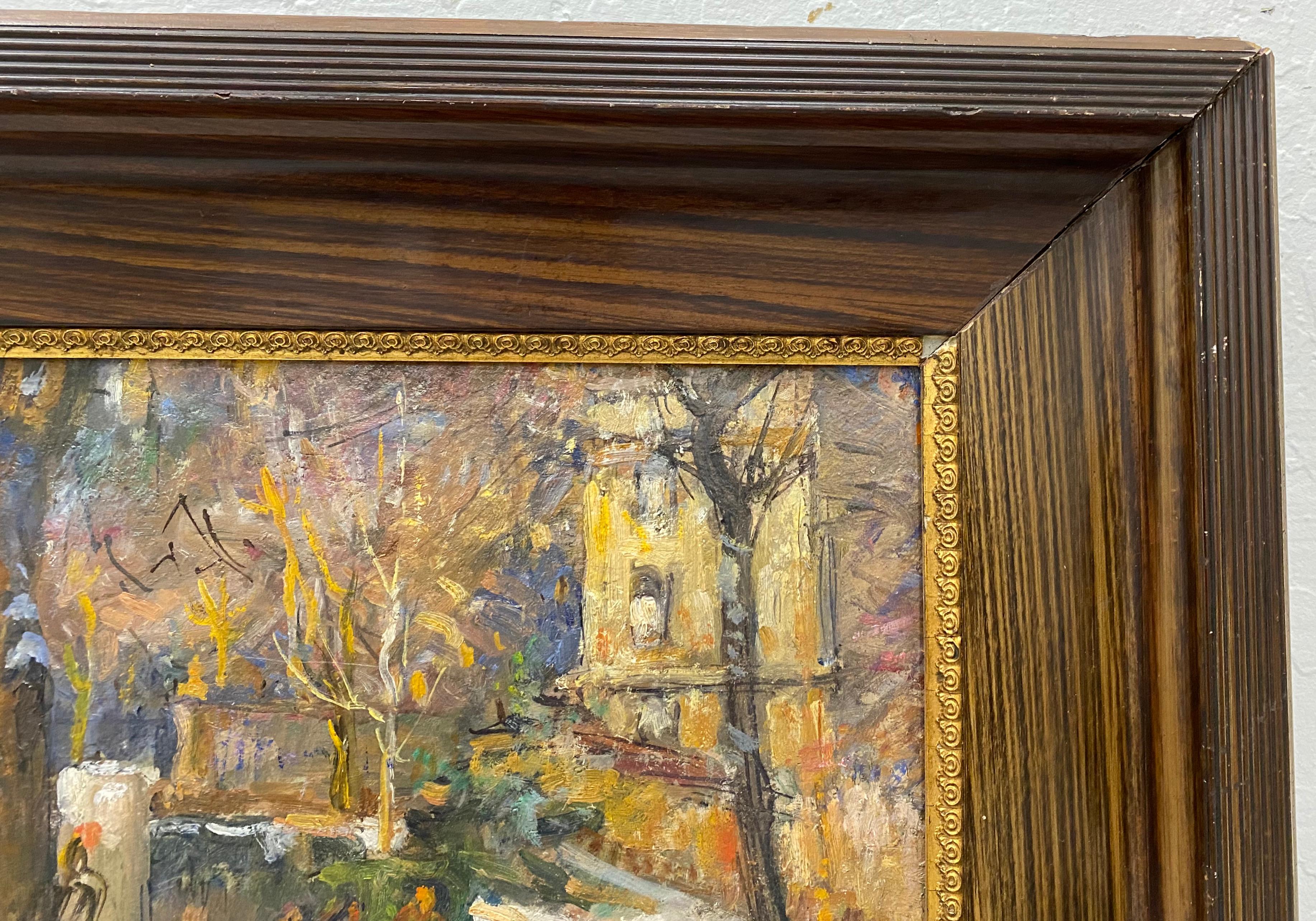 Early 20th Century Impressionist Oil Painting C.1920 For Sale 2