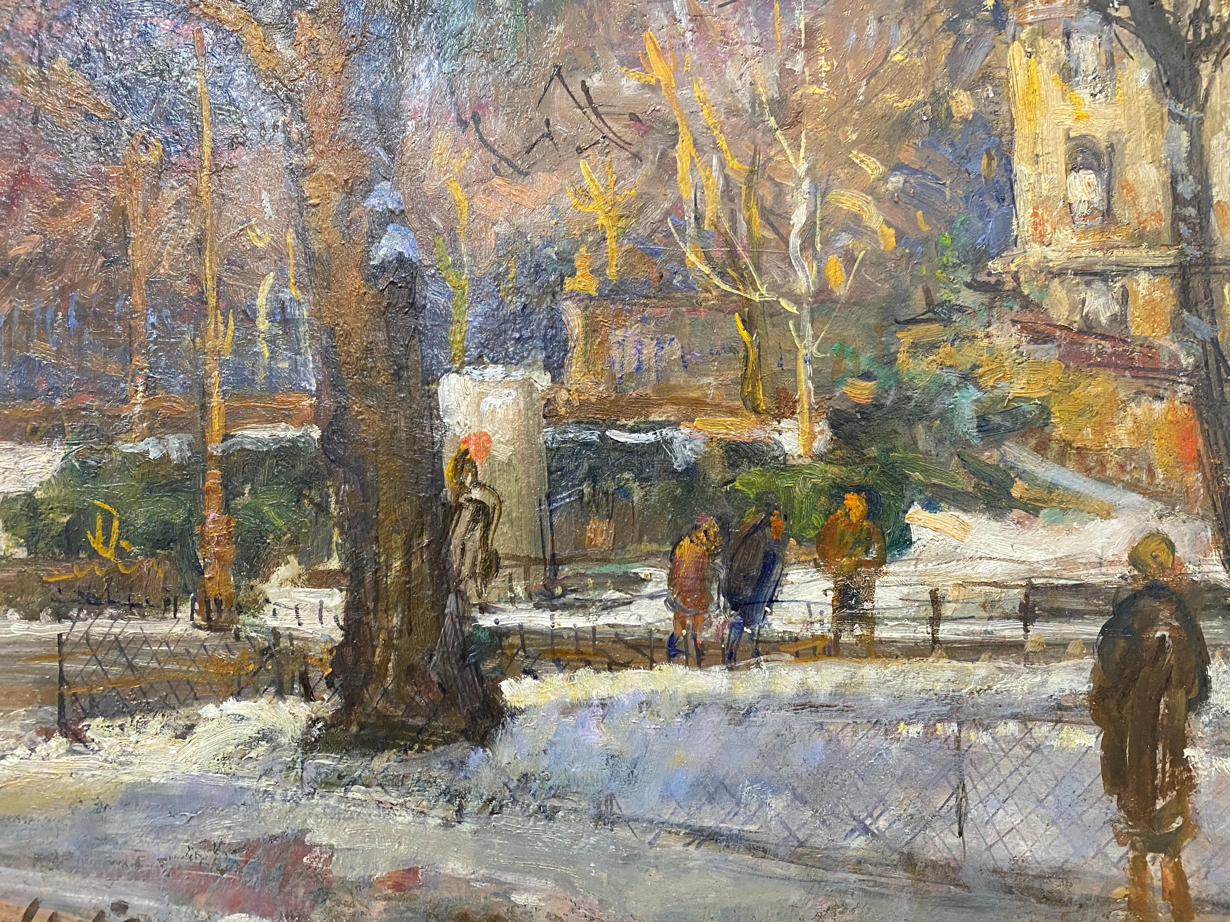 Early 20th Century Impressionist Oil Painting C.1920 For Sale 3