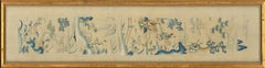 Early 20th Century Misc - Japanese Garden Silk Cuff Panel