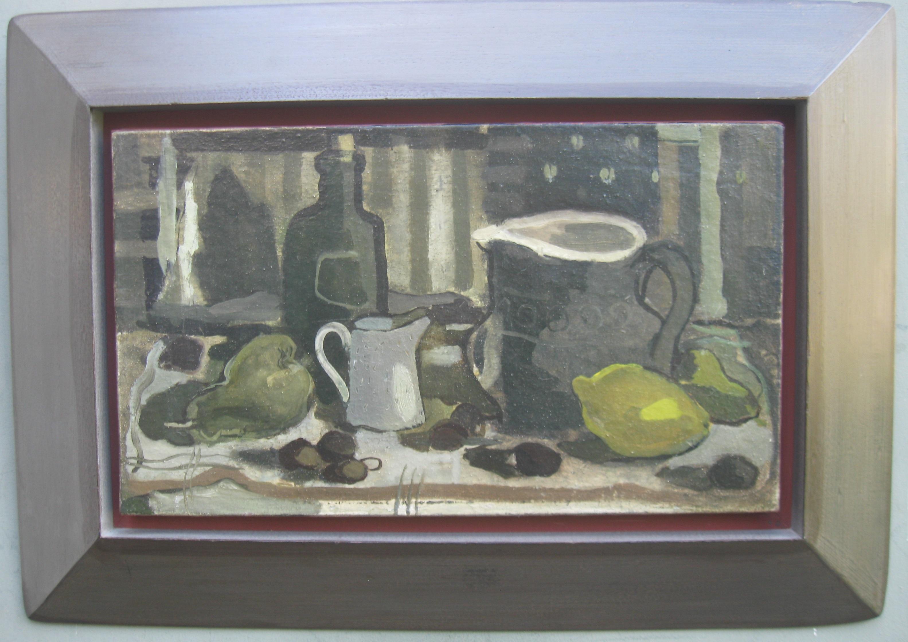 Unknown Still-Life Painting – Early 20th Century Modernist Still Life c1930's