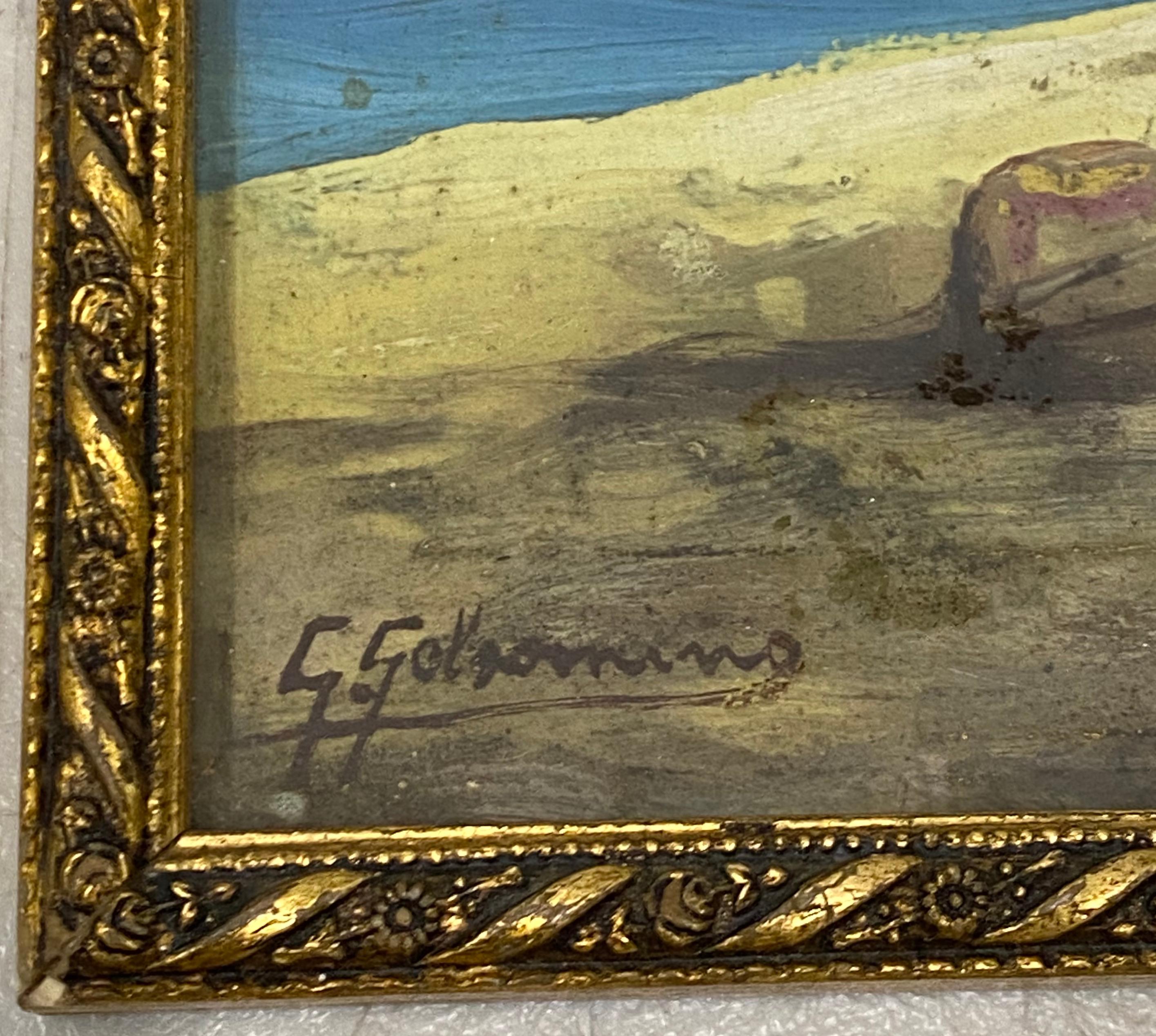 Peinture à l'huile originale « Net Menders » du début du 20e siècle, vers 1920 en vente 3