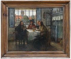 Early 20th Century Oil - A Meeting of Minds