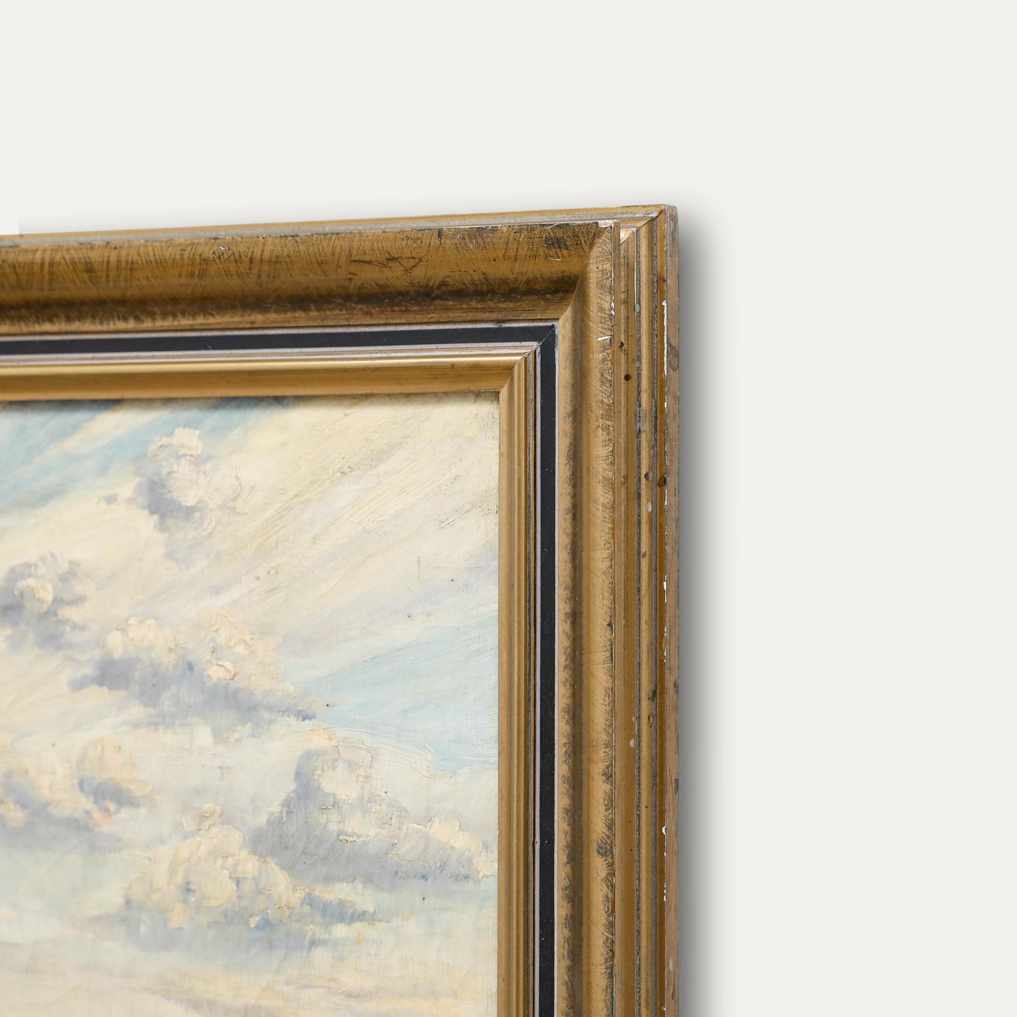 Early 20th Century Oil - A View of the Forest Edge For Sale 1