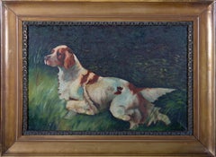 Early 20th Century Oil - Alert Hound