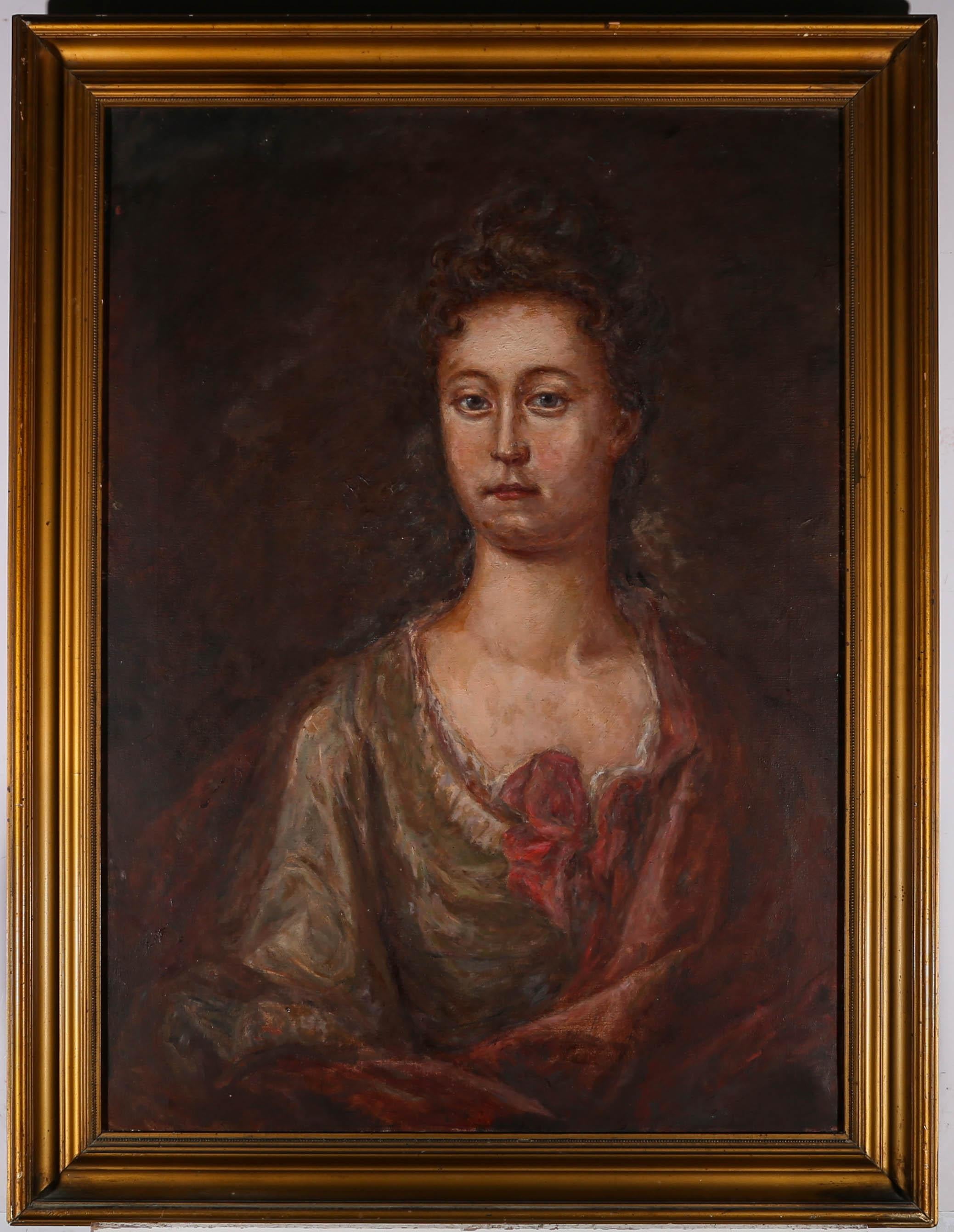 Huile du début du XXe siècle - Ann Heron - Painting de Unknown