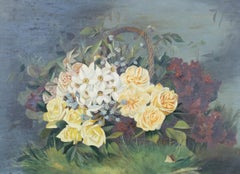 Early 20th Century Oil - Basket of Flowers