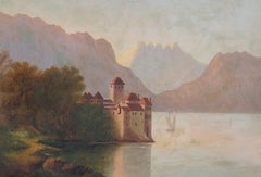 Early 20th Century Oil - Chillon Castle