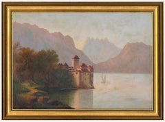 Early 20th Century Oil - Chillon Castle