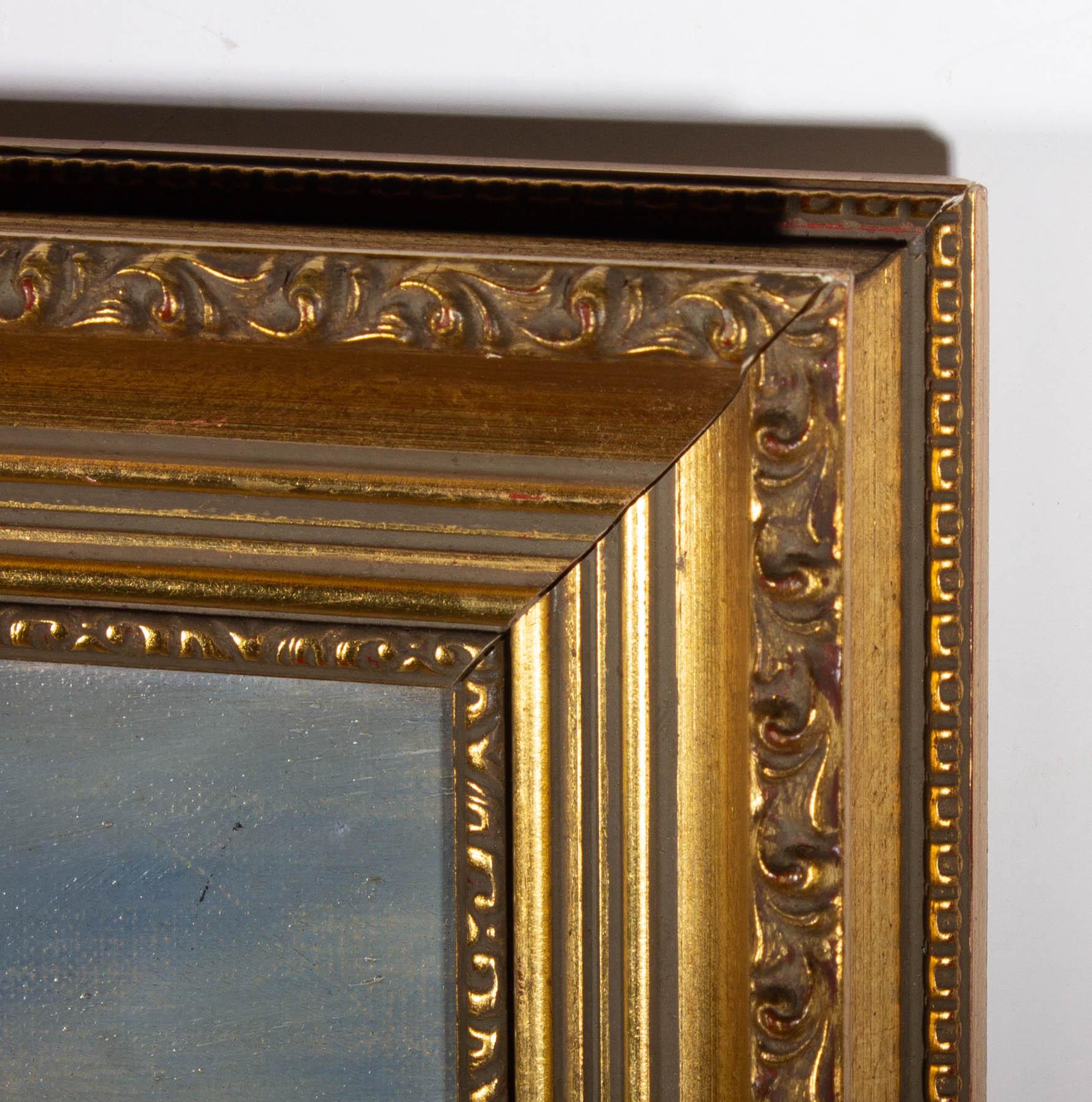 Olio dei primi del Novecento - Ruscello di campagna 1