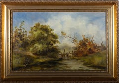 Ölgemälde des frühen 20. Jahrhunderts – Land Stream
