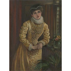 Early 20th Century Oil - Elizabethan Beauty