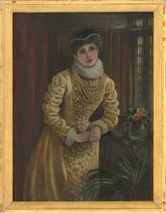 Early 20th Century Oil - Elizabethan Beauty