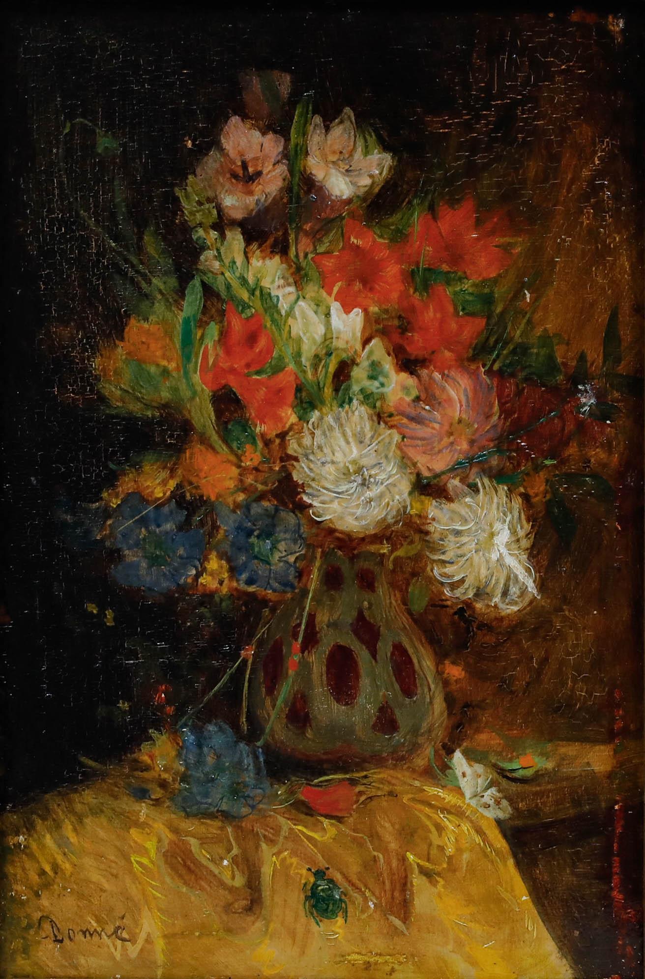 Early 20th Century Oil - Floral Still Life - Painting by Unknown