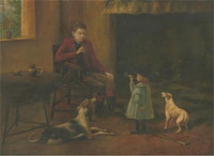 Early 20th Century Oil - Home from the Hunt