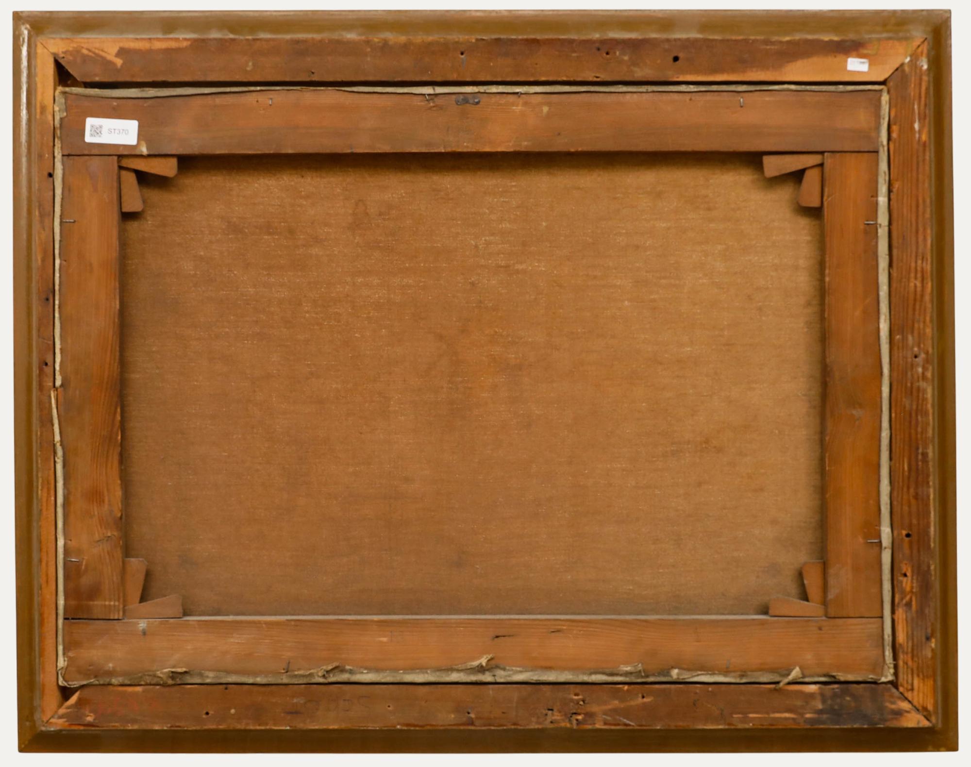 Öl aus dem frühen 20. Jahrhundert - Homeward Bound (Braun), Landscape Painting, von Unknown